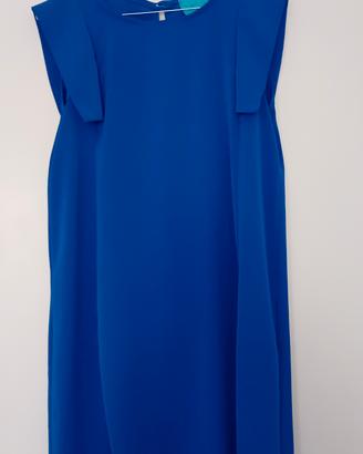 Minidress smanicato blu 