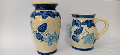 Coppia vasi dipinto a mano