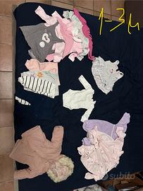 Abbigliamento bambina 1-3 mesi inverno