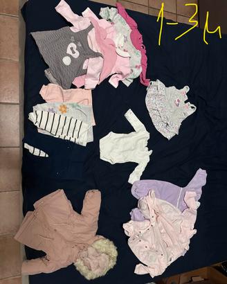 Abbigliamento bambina 1-3 mesi inverno