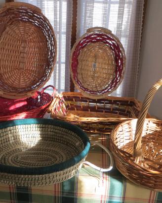 cestini  per regali in vimini