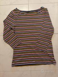 Maglietta multicolore con maniche lunghe