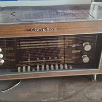 Giradischi radio Eterphone d'epoca funzionante