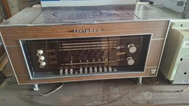 Giradischi radio Eterphone d'epoca funzionante