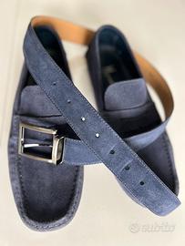 Set Moreschi mocassimi e cintura