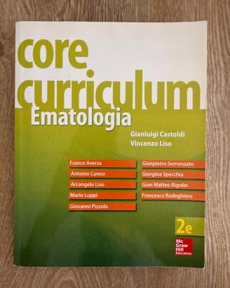 core curriculum Ematologia seconda edizione