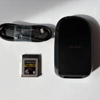 Scheda CF Express type B 128GB con lettore SanDisk