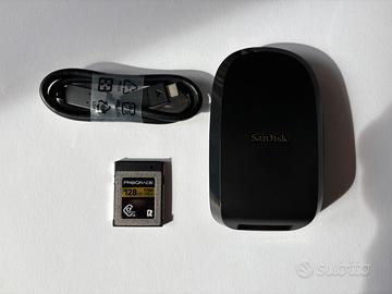 Scheda CF Express type B 128GB con lettore SanDisk