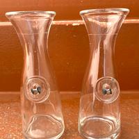 Set 2 Bottiglie Vintage Da 1/4 Di Vino Piombate