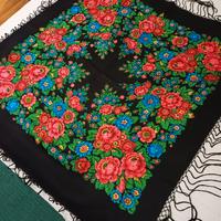 Foulard Russo Vintage Motivo Floreale