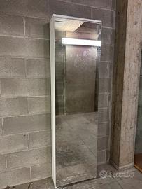 Scarpiera slim con anta a specchio