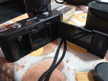 macchina fotografica+flash+teleobiettivo 