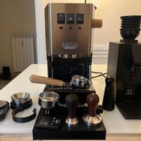 Macchina caffè Gaggia New Classic ed Eureka Mignon