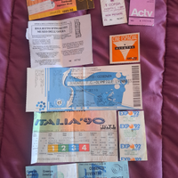 Biglietti usati Italia 90,cosenza,Juventus ecc