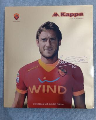 Maglietta nuova con dedica autografata Totti
