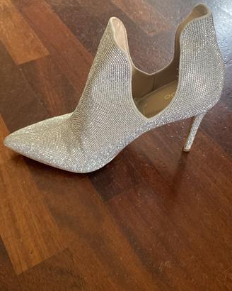 Stivaletti strass argento 