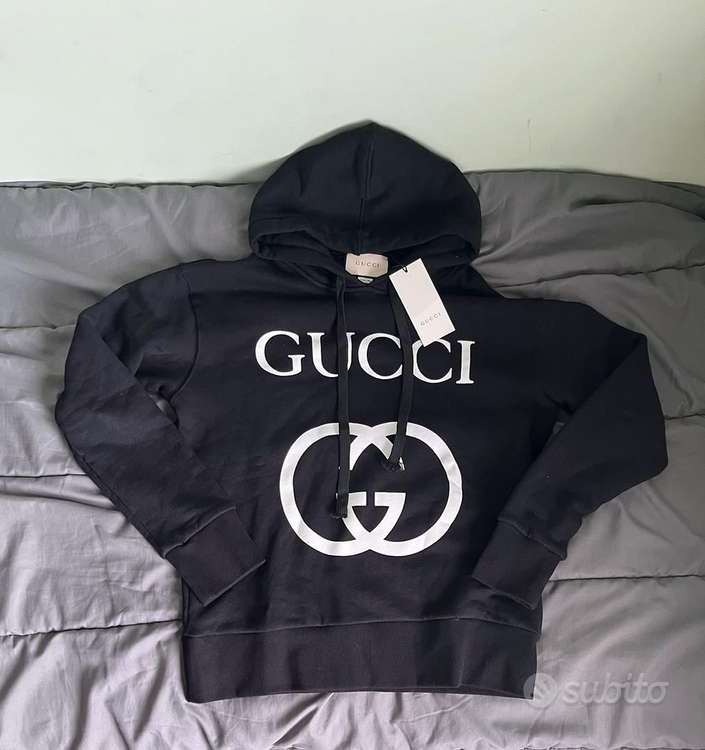 Felpa gucci bianca hot sale con cappuccio