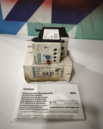 Relè Elettronico Di Sovraccarico Siemens 3RB1026-1