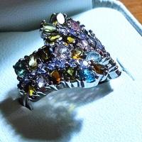 Anello Tormalina Non Trattata Taglio Ovale E Tanza