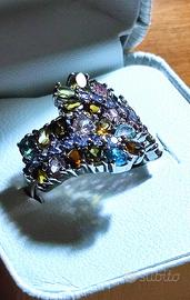 Anello Tormalina Non Trattata Taglio Ovale E Tanza