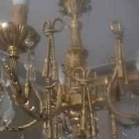 Lampadario ottone in oro