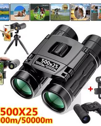 Binocolo canocchiale per telefono Zoom 500x25 HD