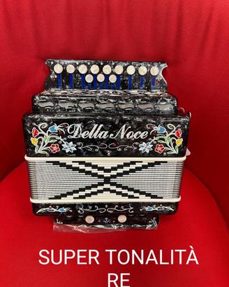 Organetto Della Noce a 2 bassi SUPER in re.Nuovo