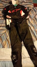 Tuta moto in pelle