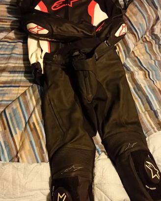 Tuta moto in pelle