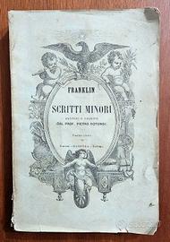 Benjamin Franklin - Scritti Minori - Barbèra, 1870