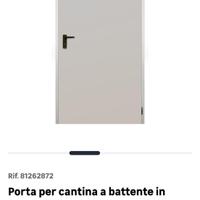 Porta in acciaio a battente 70x205
