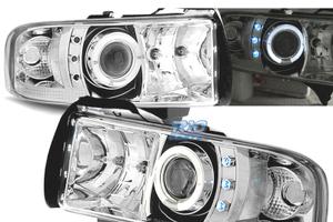 FARI DODGE RAM 94-01 LED OCCHI ANGEL CROMATO