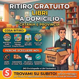 Sgombero libri Gratis a domicilio