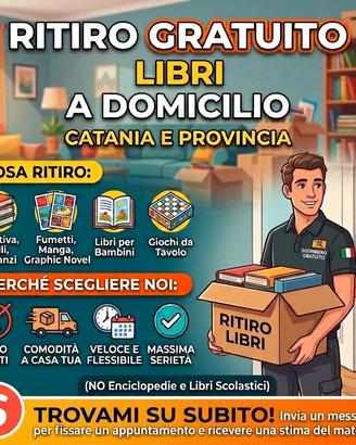 Sgombero libri Gratis a domicilio