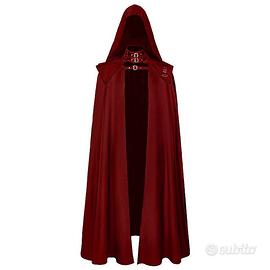 mantello assassin'creed rosso nuovo