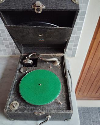 Grammofono portatile funzionante