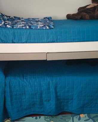 struttura letto con scrivania