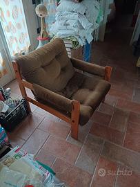 poltrona neapel scandinavo brutalista vintage