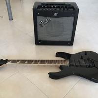 chitarra elettrica con kit completo amplificatore