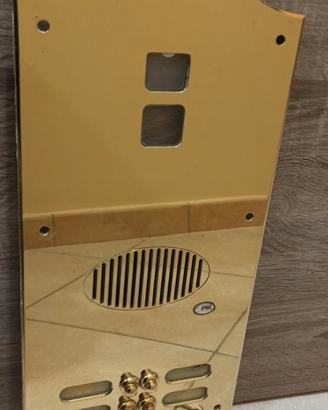 Placca per pulsantiera 4 tasti ottone urmet