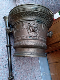 Mortaio da farmacia - erboristeria bronzo