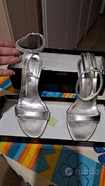 Sandali donna argento