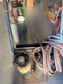 Ossigeno acetilene kit bombole e cannelli