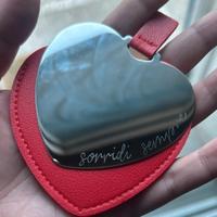 Specchio da borsa inciso a mano