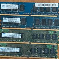 4  schede Ram da 1Gb