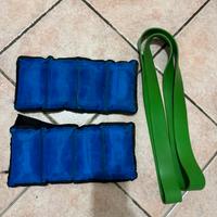 Pesi per caviglie e elastico fitness