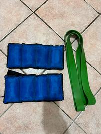 Pesi per caviglie e elastico fitness