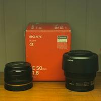 Sony FE 50mm f1.8 + Neewer 35mm f1.7