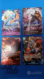🇬🇧 SET 4 CARTE ONE PIECE - I 4 IMPERATORI P-099