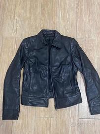 Giacca in vera pelle Sisley taglia 40